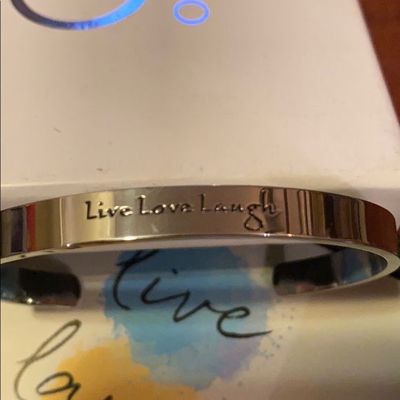 Ores Live Love Laugh Cuff Bangle - Picture 4 of 8
